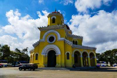 View of cathedral against sky in city