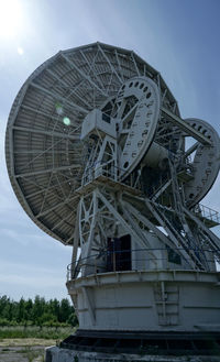 Low angle view of ferris wheel against sky