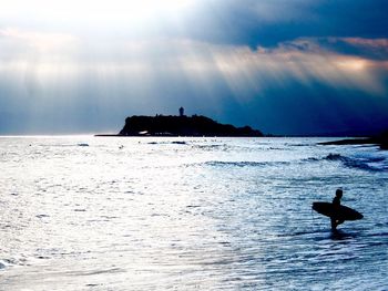 Scenic view of sea against sky