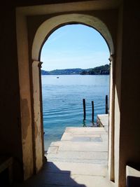 View of calm sea against sky