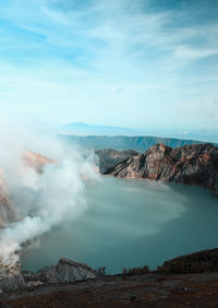 Scenic view of landscape against sky