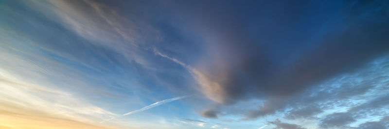 Low angle view of clouds in sky