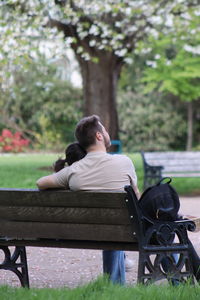 Young woman looking away