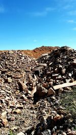 Scenic view of rocky mountains