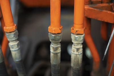 Low section of person standing in factory