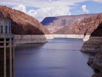 Scenic view of river against sky