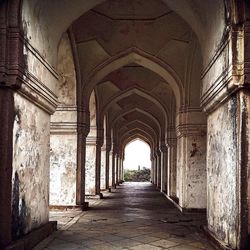 Corridor of old building