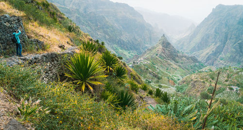 Scenic view of mountains