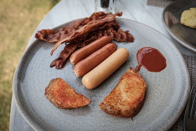 Close-up of food in plate