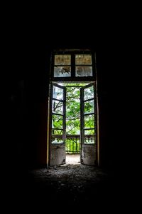 Entrance of abandoned building