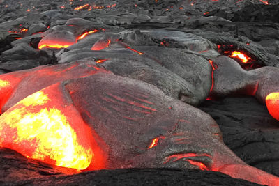 Close-up of campfire