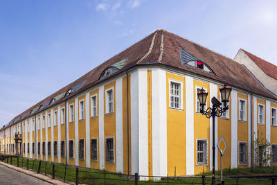 Bishop's court located in the old town in nysa, poland. beautiful, renovated, baroque building 