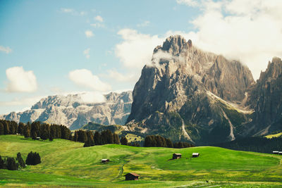 Panoramic view of landscape against sky