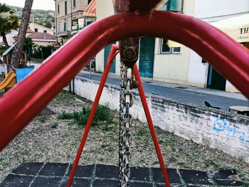 Close-up of fountain in park