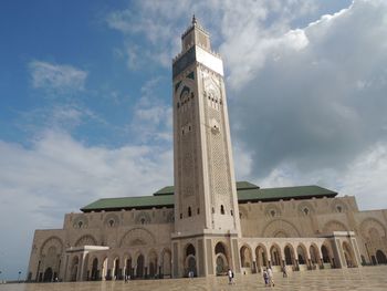 Low angle view of historic building against sky