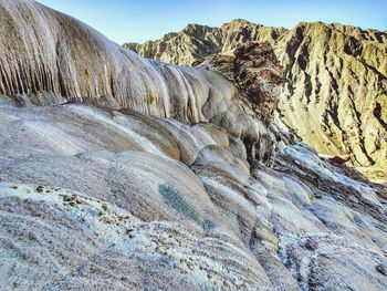 Rock formations in mountains