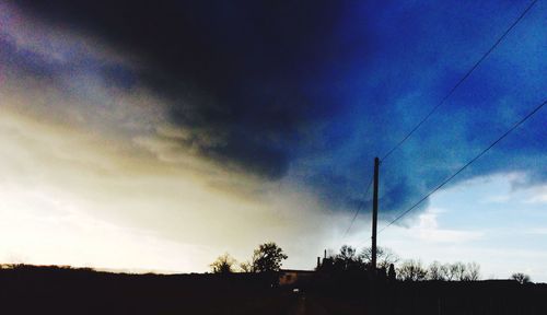 Low angle view of cloudy sky