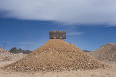 View of castle against cloudy sky
