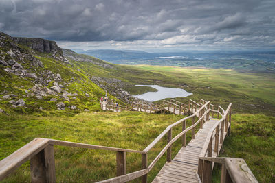 Scenic view of landscape against sky