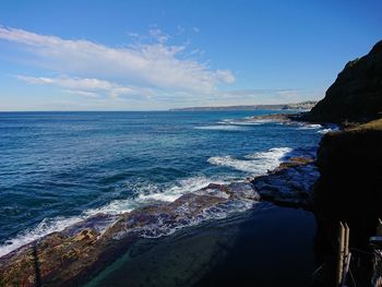 Scenic view of sea against sky