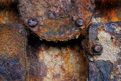 Full frame shot of rusty metal