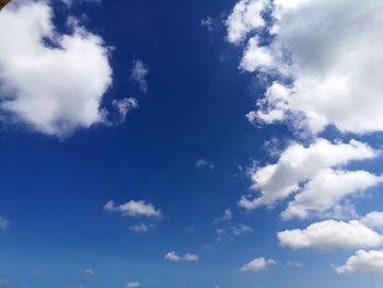 Low angle view of clouds in sky