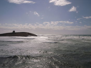 Scenic view of sea against sky