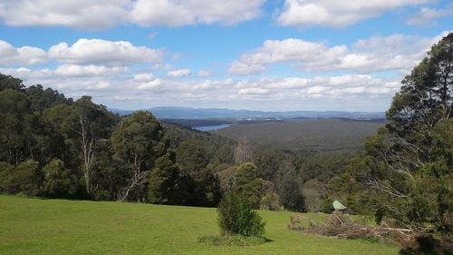 Scenic view of landscape against sky