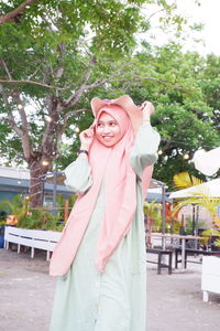 High angle view of statue