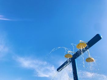 Low angle view of blue sky