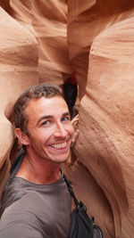 Escalante slot canyons in a dry desert landscapes of utah, usa.