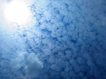 Low angle view of blue sky