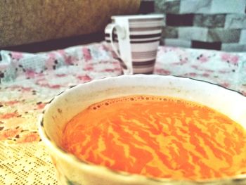 Close-up of drink on table