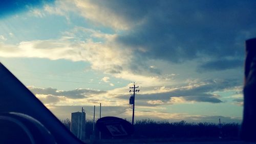 Low angle view of road against sky