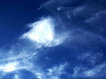 Low angle view of cloudy sky