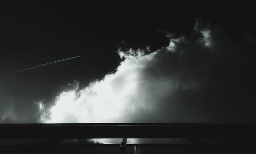 Low angle view of cloudy sky