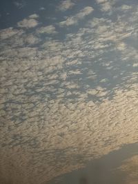 Low angle view of cloudscape