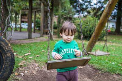 Boy in grass