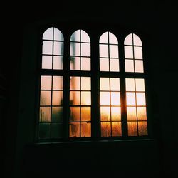 Window against sky