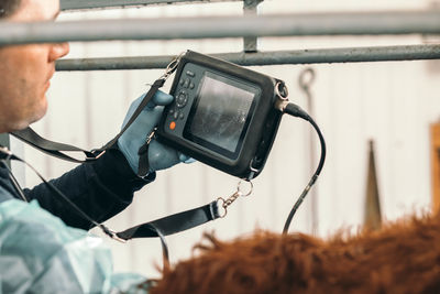 Veterinarians use ultrasound technology to improve care of farm animals and insemination management