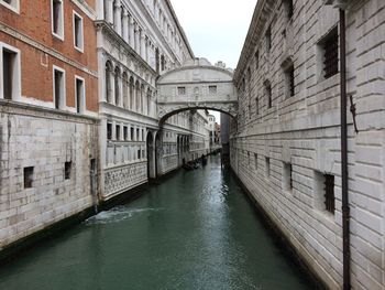 Canal amidst buildings in city