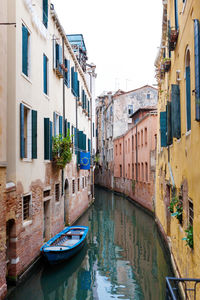 Canals and gondolas of venice