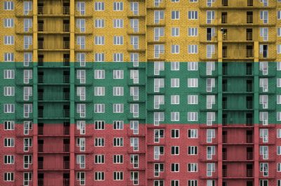 Full frame shot of residential building