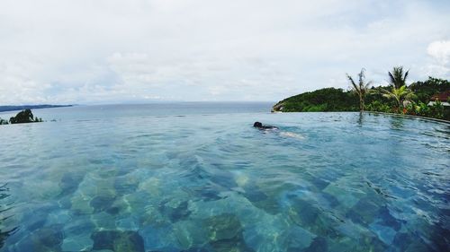 Scenic view of sea against sky