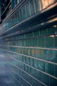 Full frame shot of metal railing