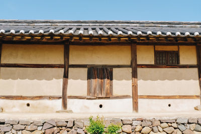 Low angle view of building against sky