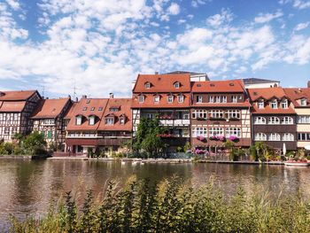 Buildings by river in bamberg