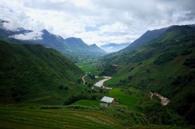 Scenic view of landscape against sky