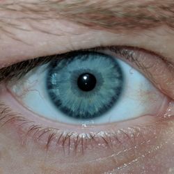 Close-up portrait of man eye