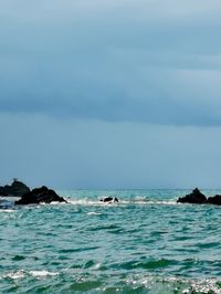 Scenic view of sea against sky